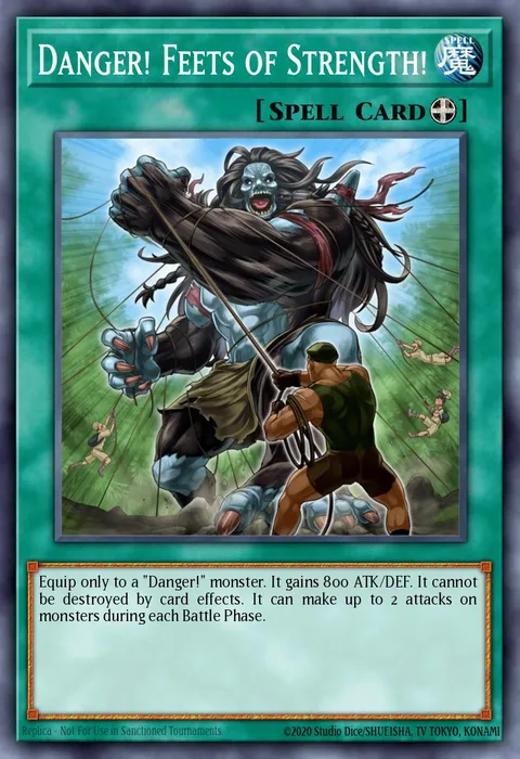 Danger! Feets of Strength! trading card