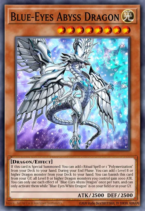 Blue-Eyes Abyss Dragon trading card