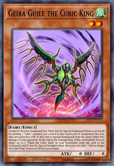 Geira Guile the Cubic King trading card