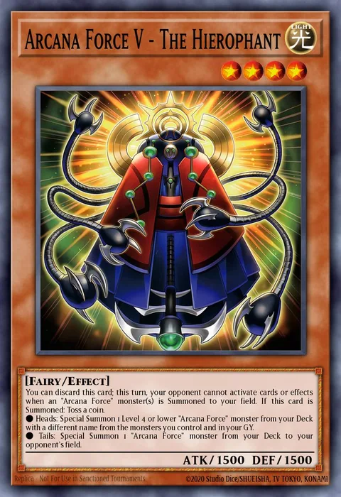 Arcana Force V - The Hierophant trading card