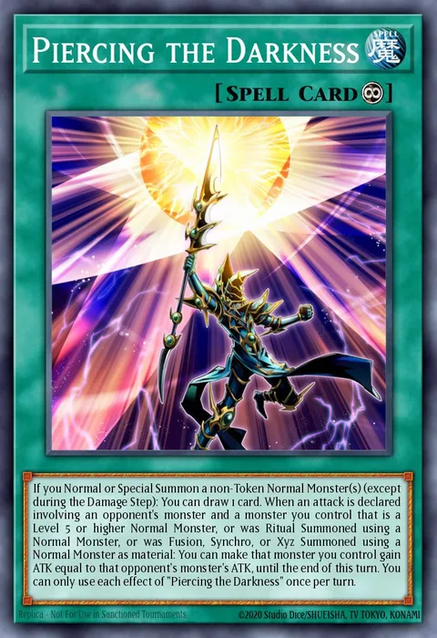 Piercing the Darkness trading card
