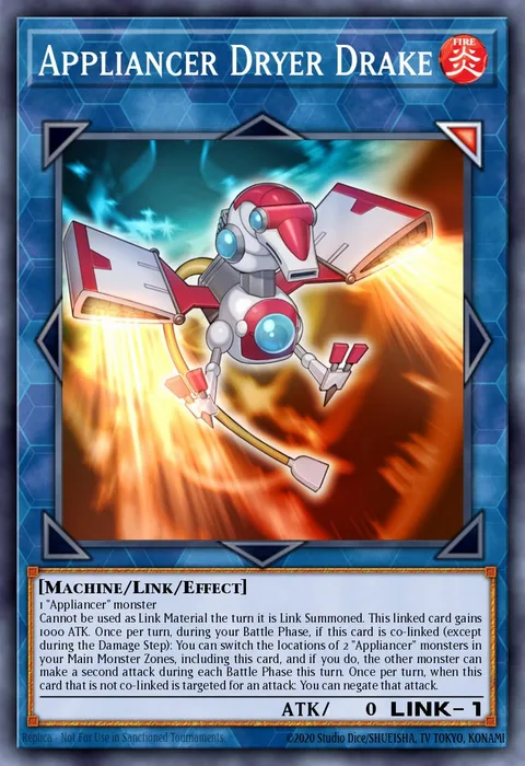 Appliancer Dryer Drake trading card