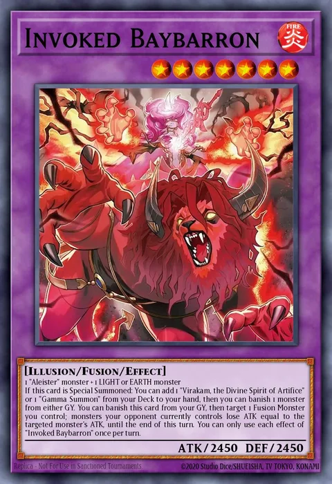 Invoked Baybarron trading card