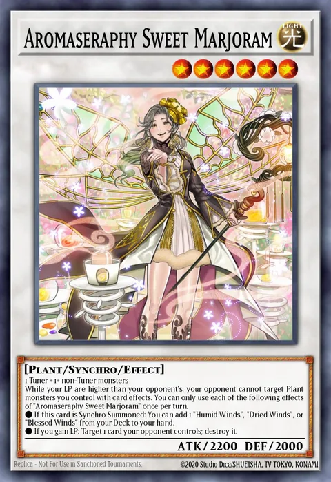 Aromaseraphy Sweet Marjoram trading card