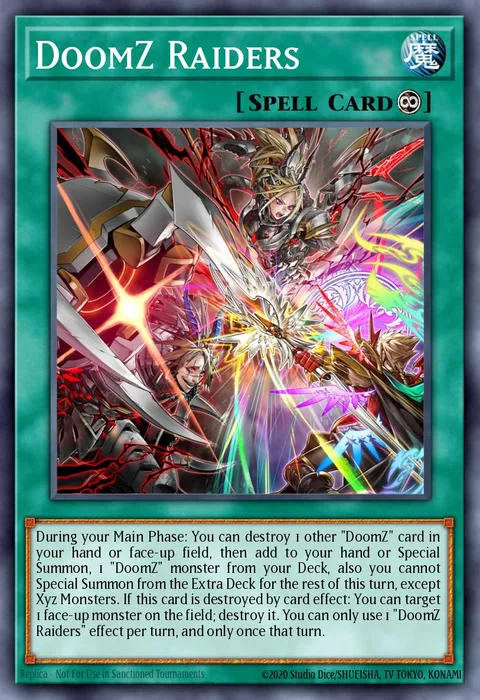 DoomZ Raiders trading card