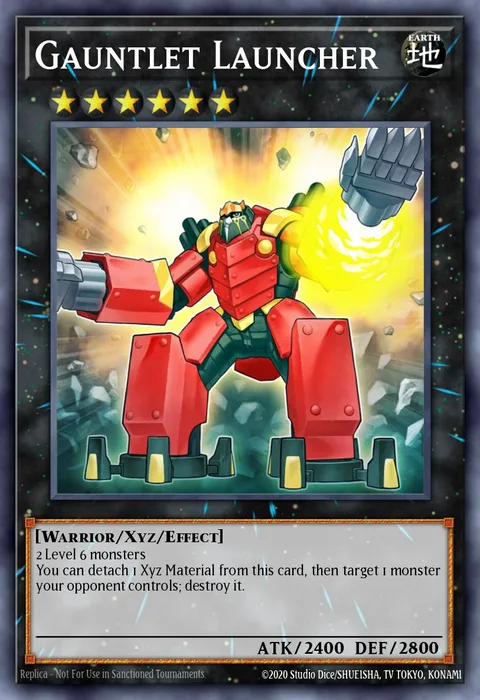 Gauntlet Launcher trading card