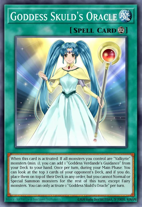 Goddess Skuld's Oracle trading card