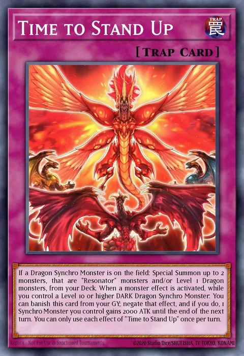 Time to Stand Up trading card