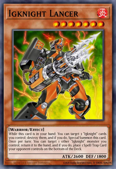 Igknight Lancer trading card