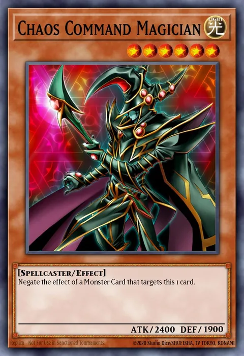 Chaos Command Magician trading card
