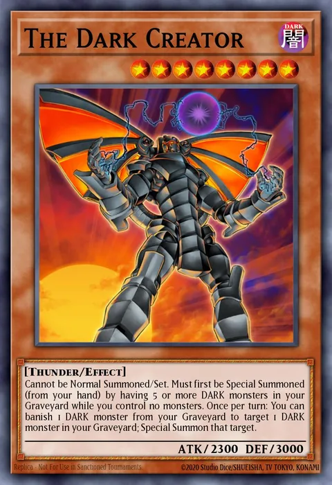 The Dark Creator trading card