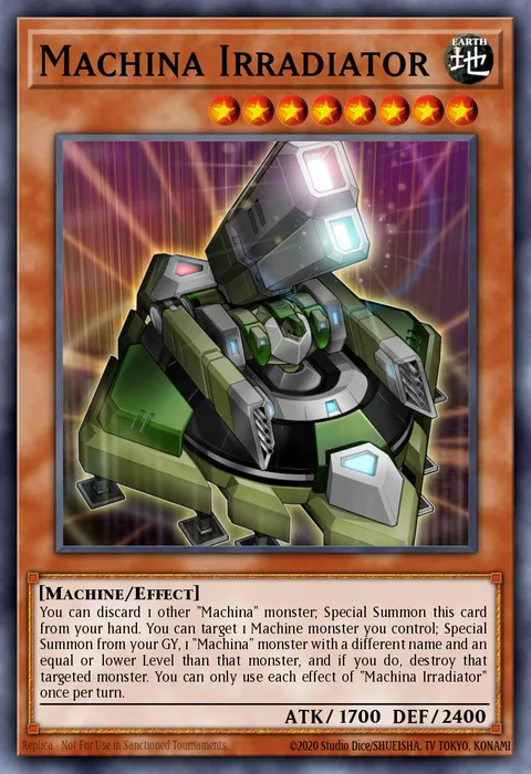 Machina Irradiator trading card