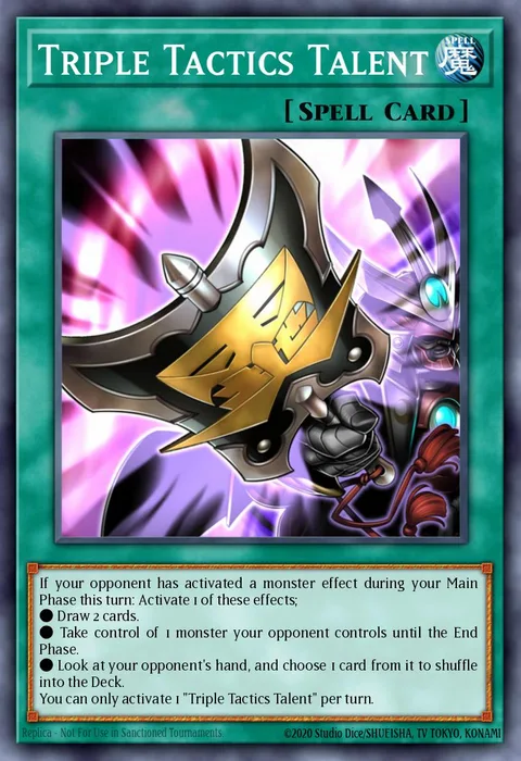 Triple Tactics Talent trading card