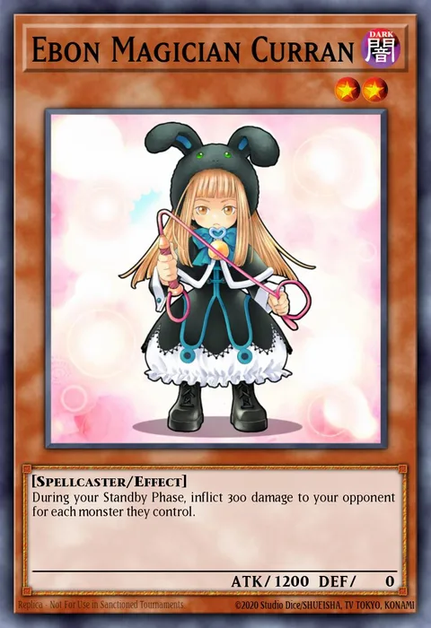 Ebon Magician Curran trading card