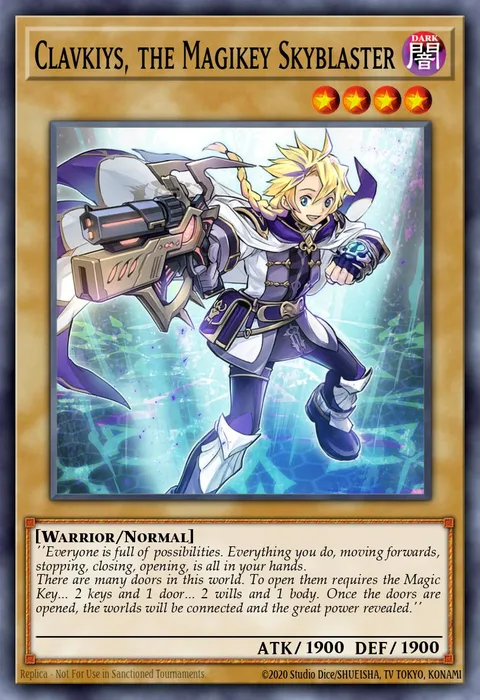 Clavkiys, the Magikey Skyblaster trading card