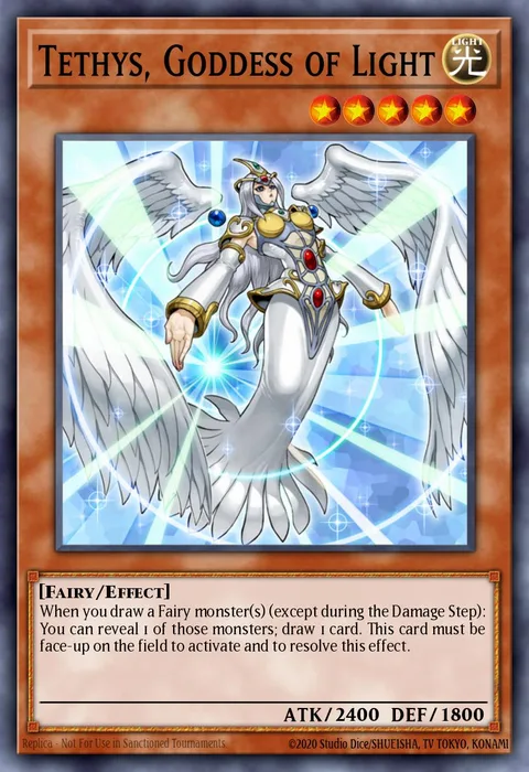 Tethys, Goddess of Light trading card