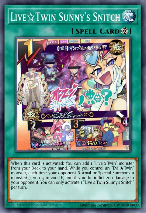 Live☆Twin Sunny's Snitch trading card