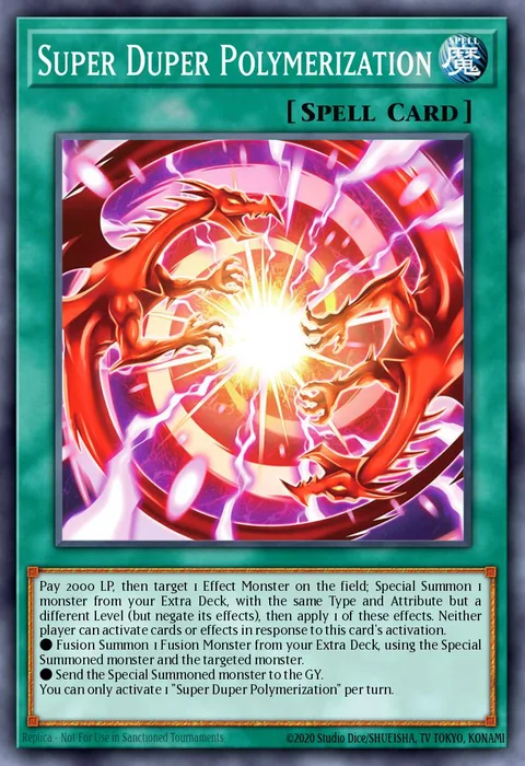 Super Duper Polymerization trading card