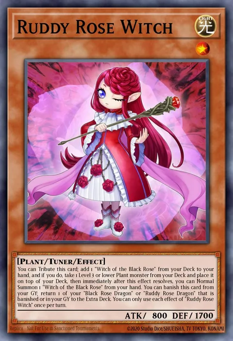 Ruddy Rose Witch trading card