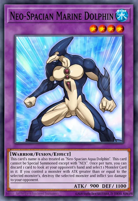 Neo-Spacian Marine Dolphin trading card