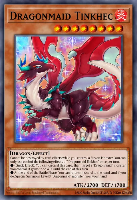 Dragonmaid Tinkhec trading card