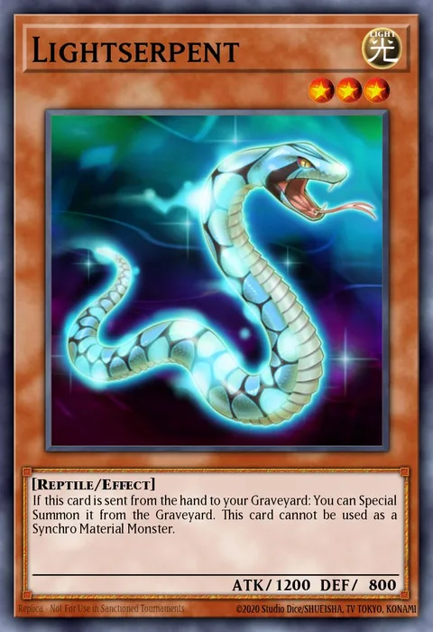 Lightserpent trading card
