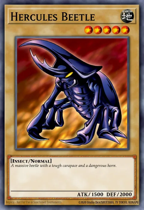 Hercules Beetle trading card