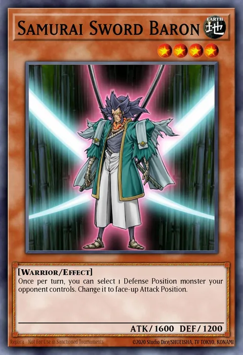 Samurai Sword Baron trading card