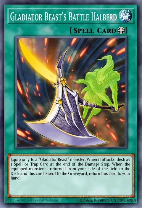 Gladiator Beast's Battle Halberd trading card