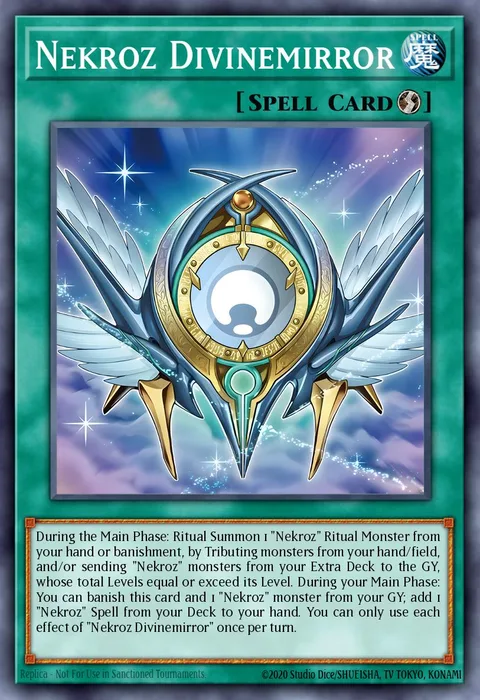 Nekroz Divinemirror trading card
