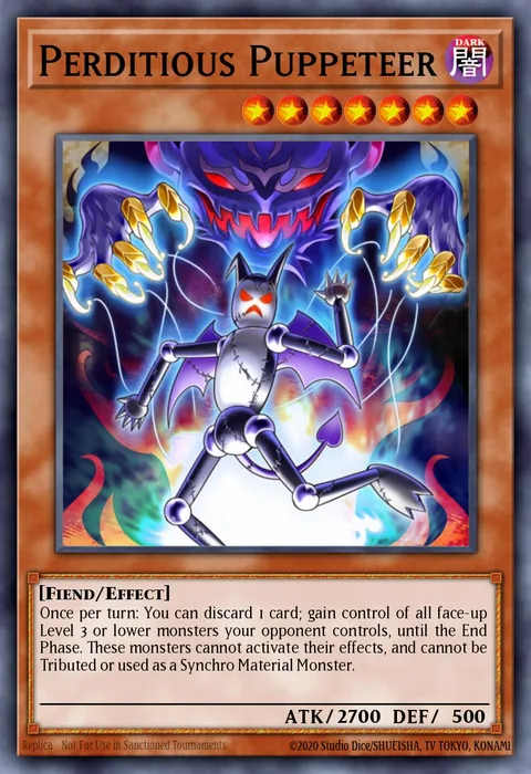 Perditious Puppeteer trading card