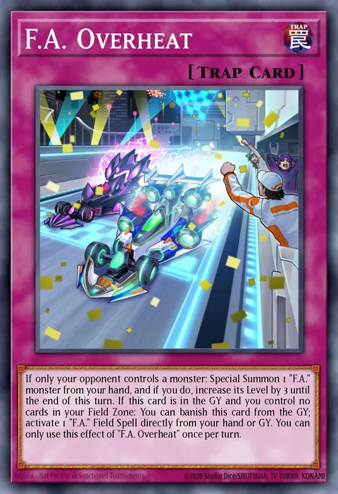 F.A. Overheat trading card