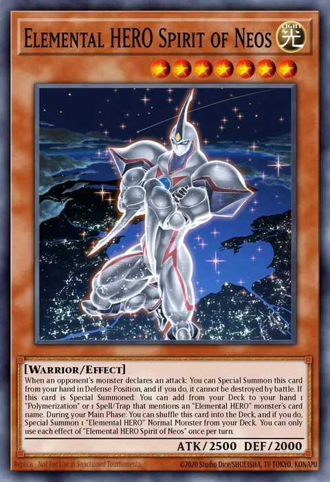 Elemental HERO Spirit of Neos trading card