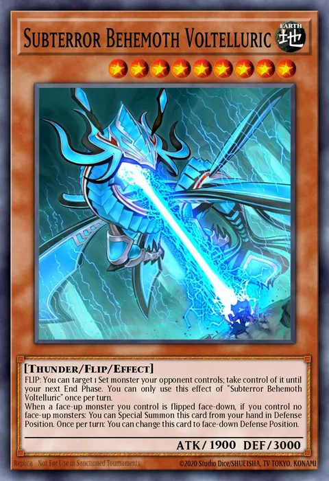 Subterror Behemoth Voltelluric trading card