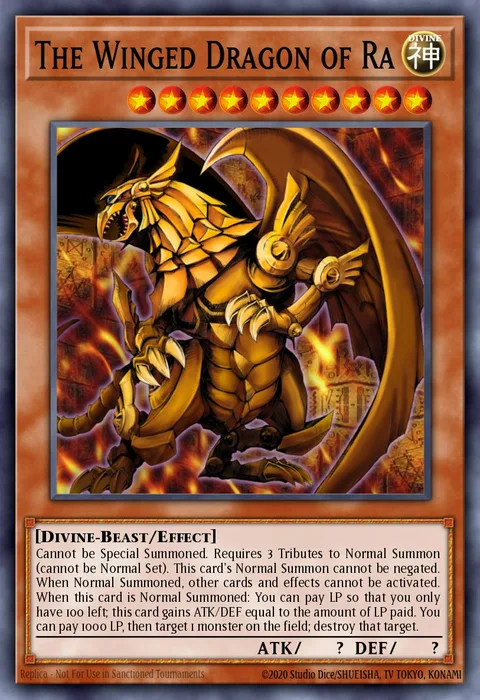 The Winged Dragon of Ra trading card