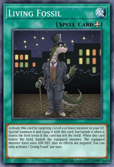 Living Fossil trading card