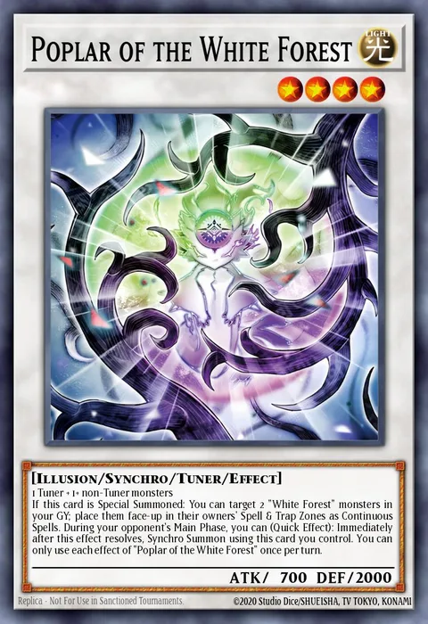 Poplar of the White Forest trading card