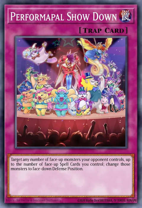 Performapal Show Down trading card