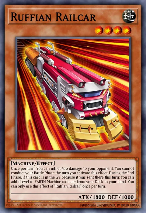 Ruffian Railcar trading card