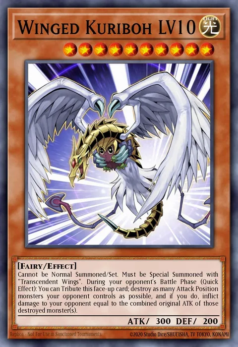 Winged Kuriboh LV10 trading card