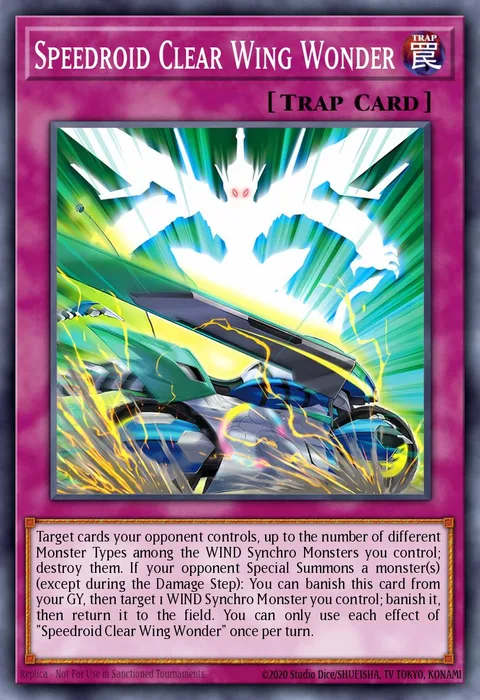 Speedroid Clear Wing Wonder trading card