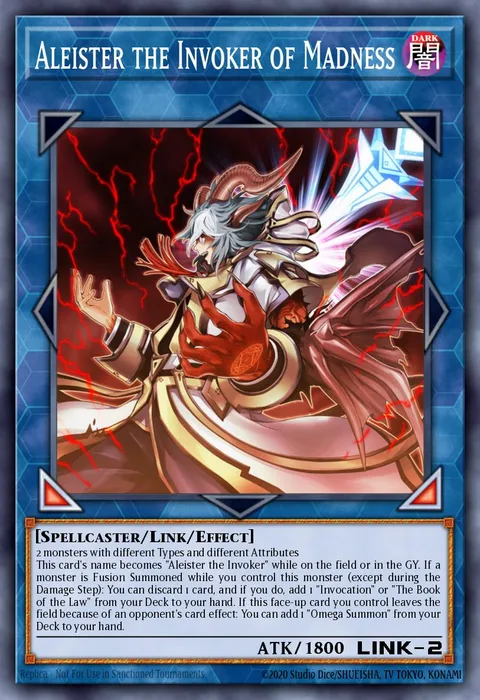 Aleister the Invoker of Madness trading card