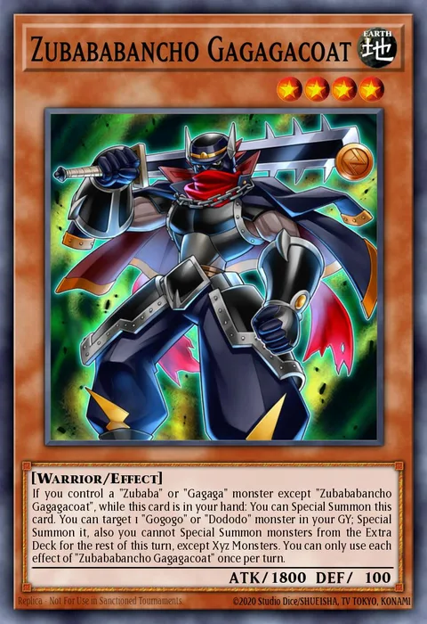 Zubababancho Gagagacoat trading card