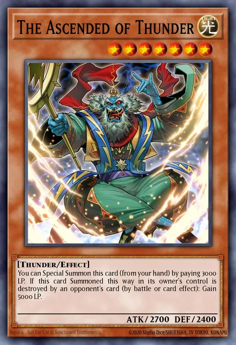 The Ascended of Thunder trading card