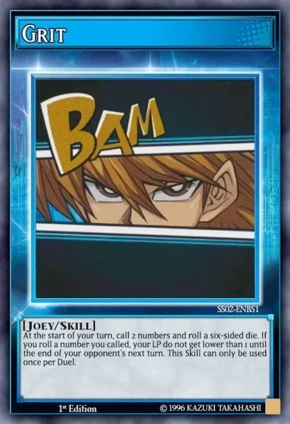 Grit trading card