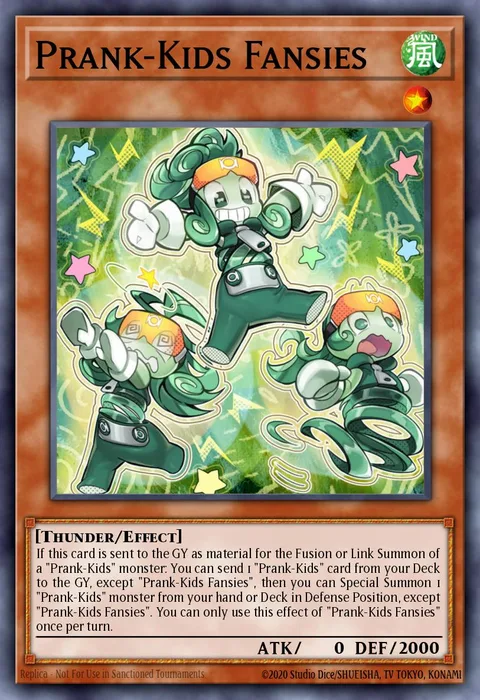 Prank-Kids Fansies trading card