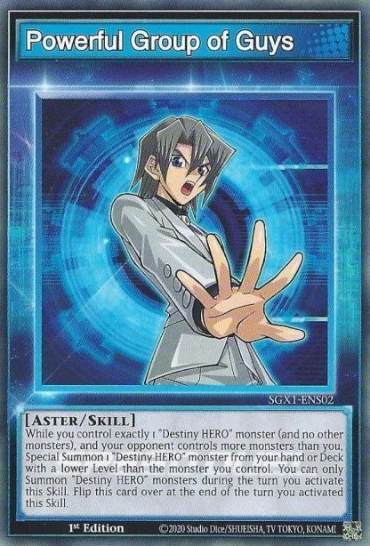 Powerful Group of Guys trading card
