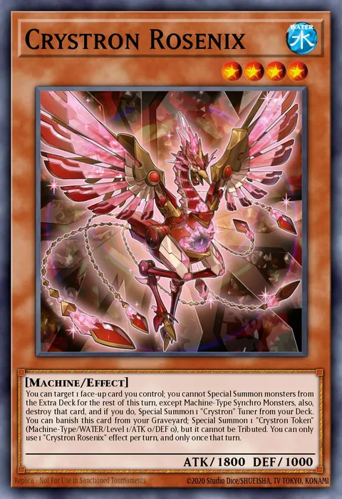 Crystron Rosenix trading card