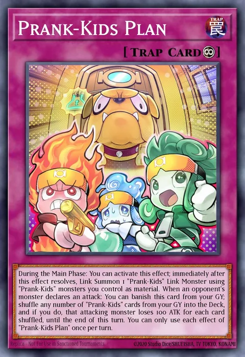 Prank-Kids Plan trading card