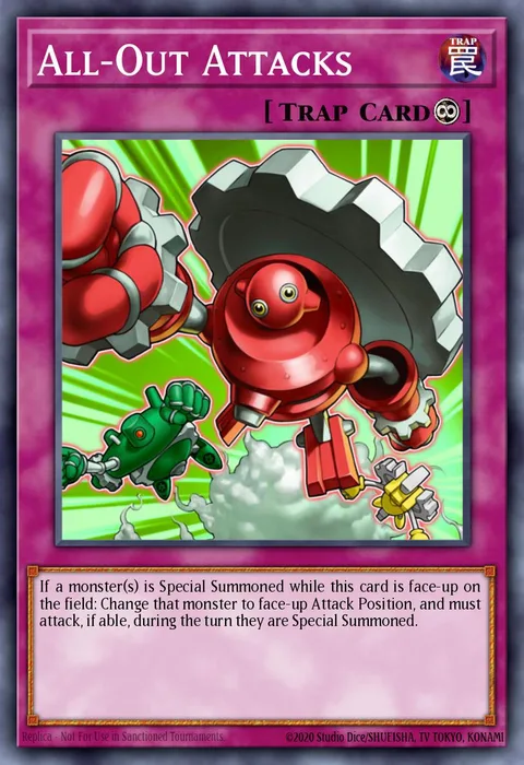 All-Out Attacks trading card